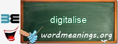 WordMeaning blackboard for digitalise